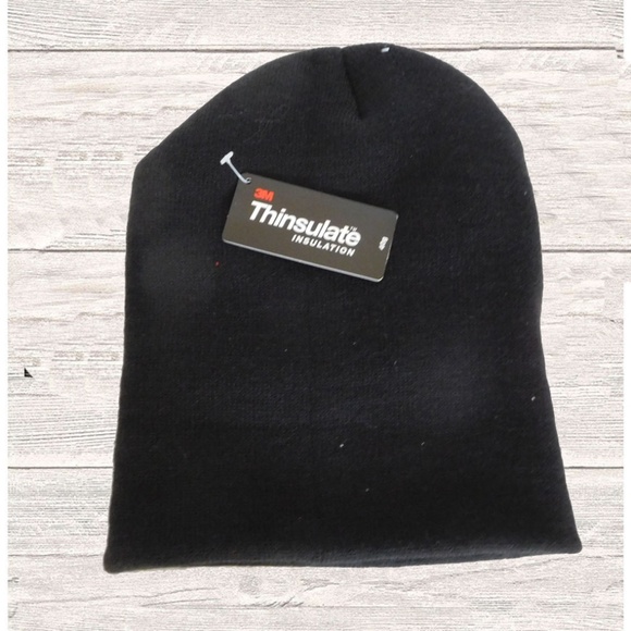 Other - BLACK ACRYLIC KNIT THINSULATE  HAT